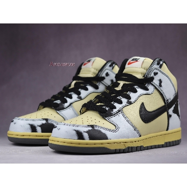 Nike Dunk High 1985 Black Acid Wash DD9404-700 Lemon Drop/Black/Saturn Mens Womens Shoes