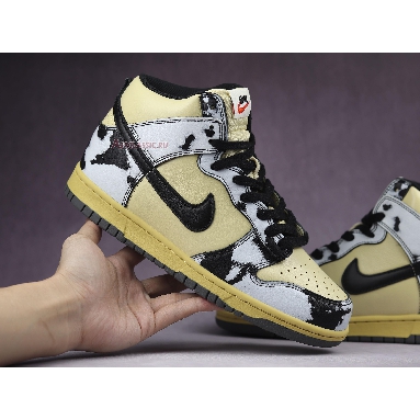 Nike Dunk High 1985 Black Acid Wash DD9404-700 Lemon Drop/Black/Saturn Mens Womens Shoes