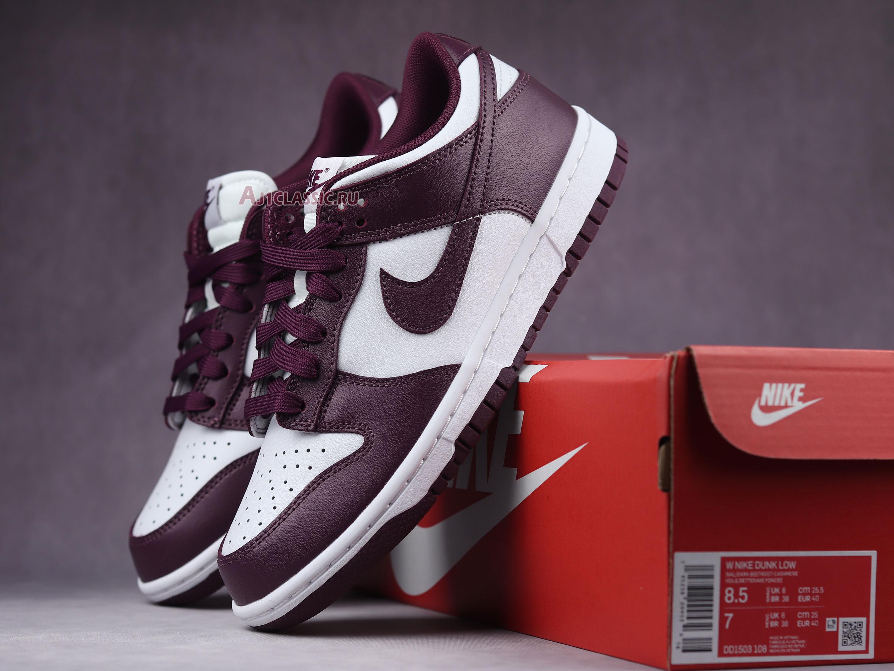 New Nike Dunk Low "Dark Beetroot" DD1503-108 Shoes