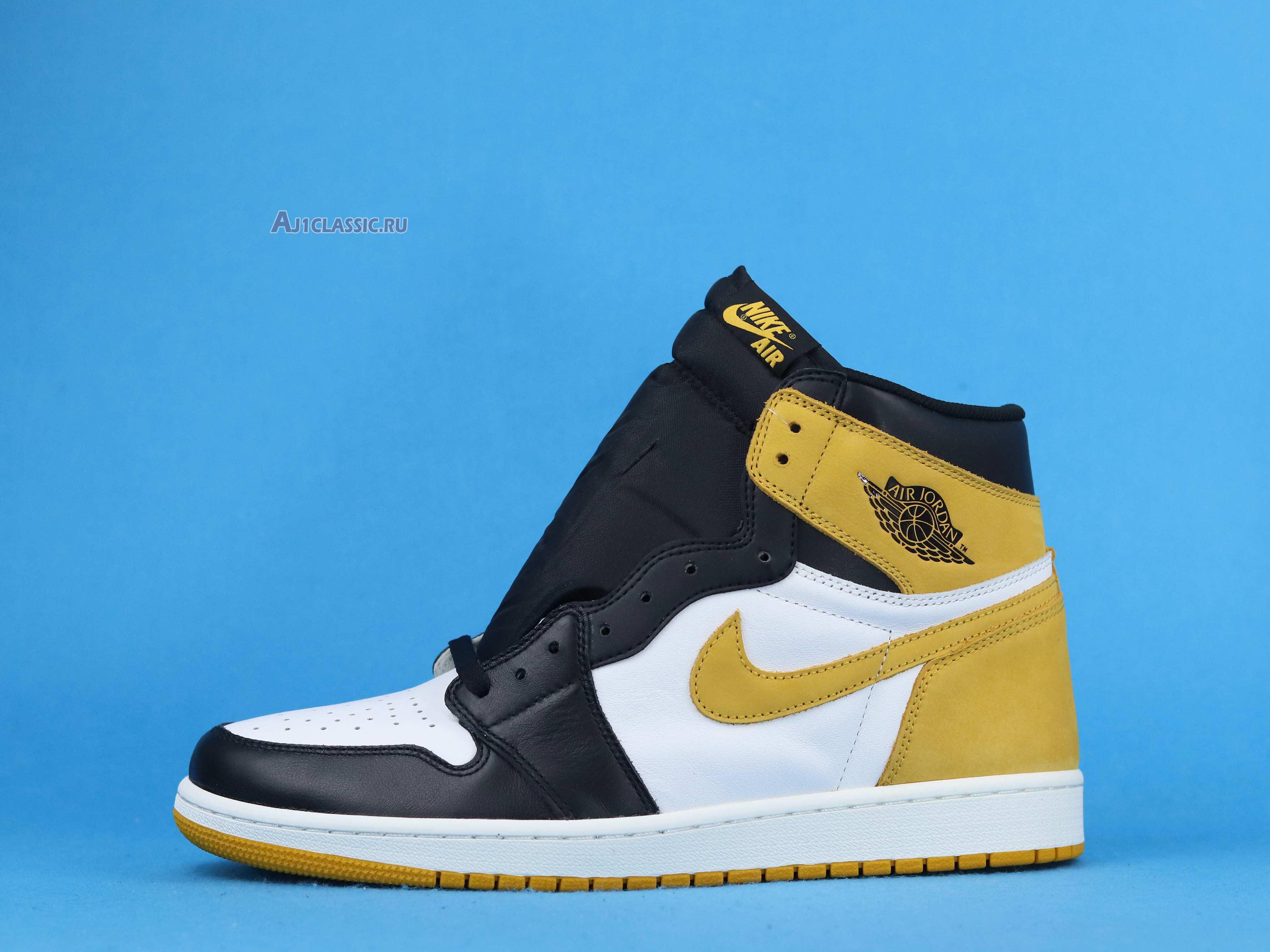 New Air Jordan 1 Retro High OG "Yellow Ochre" 555088-109-02 Shoes