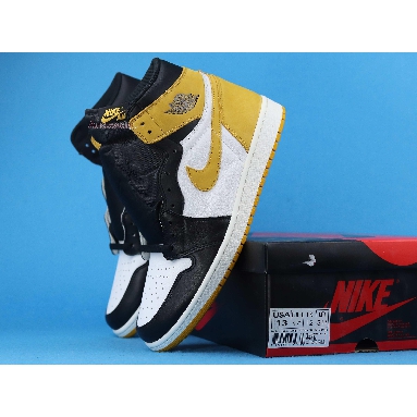 Air Jordan 1 Retro High OG Yellow Ochre 555088-109-02 Summit White/Yellow Ochre-Black Sneakers