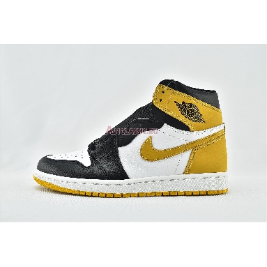 Air Jordan 1 Retro High OG Yellow Ochre 555088-109-02 Summit White/Yellow Ochre-Black Mens Womens Shoes