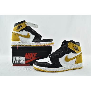 Air Jordan 1 Retro High OG Yellow Ochre 555088-109-02 Summit White/Yellow Ochre-Black Sneakers