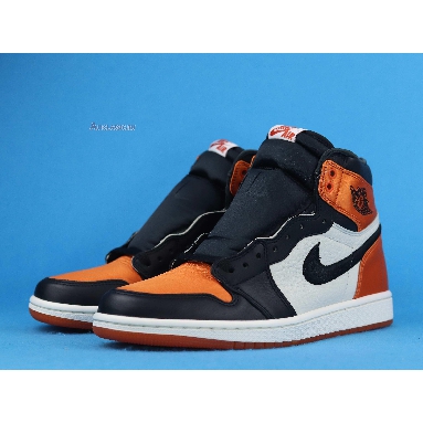 Air Jordan 1 Retro High OG Satin Shattered Backboard AV3725-010 Black/Starfish-Sail-Black Sneakers