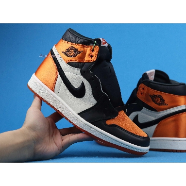 Air Jordan 1 Retro High OG Satin Shattered Backboard AV3725-010 Black/Starfish-Sail-Black Sneakers