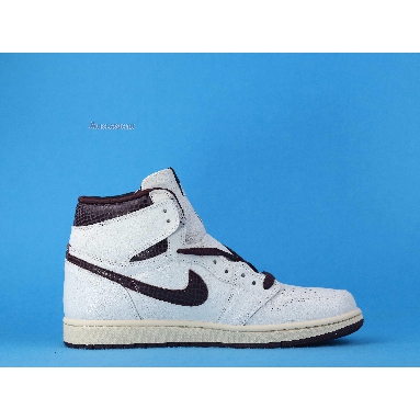 A Ma Maniére x Air Jordan 1 High OG Airness D07097-100 Sail/Burgundy Crush Mens Womens Shoes