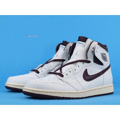 A Ma Maniére x Air Jordan 1 High OG Airness D07097-100 Sail/Burgundy Crush Sneakers