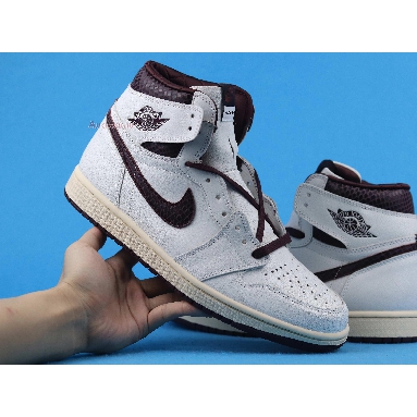 A Ma Maniére x Air Jordan 1 High OG Airness D07097-100 Sail/Burgundy Crush Sneakers