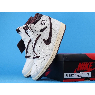 A Ma Maniére x Air Jordan 1 High OG Airness D07097-100 Sail/Burgundy Crush Sneakers