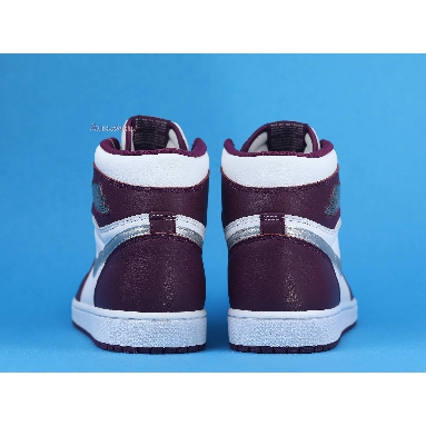 Air Jordan 1 Retro High OG Bordeaux 555088-611 Bordeaux/White/Metallic Silver Sneakers