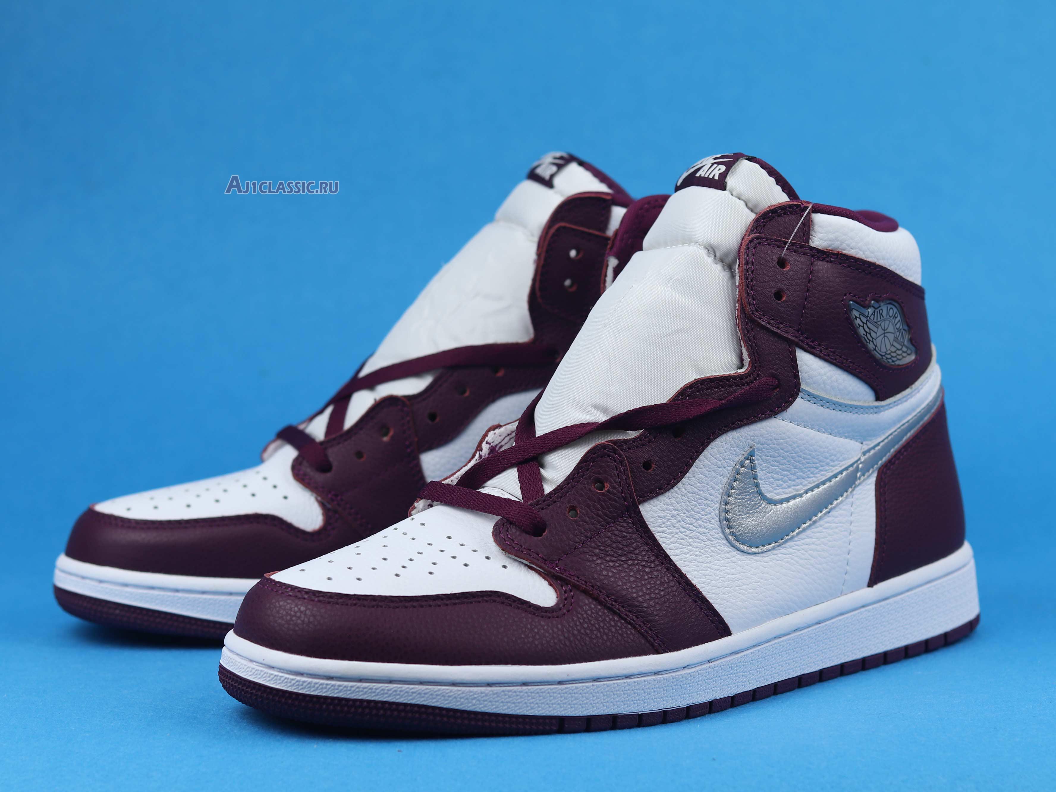 New Air Jordan 1 Retro High OG "Bordeaux" 555088-611 Shoes