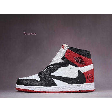 Travis Scott x Fragment x Air Jordan 1 High OG SP Red DH3227-600 Red/Black-White Mens Womens Shoes