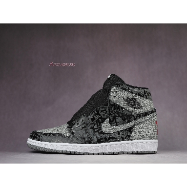 Air Jordan 1 High OG Rebellionaire 555088-036 Black/White-Particle Grey Sneakers