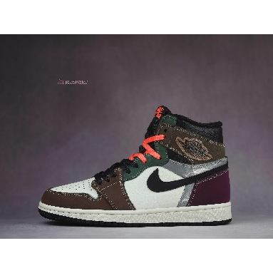 Air Jordan 1 High OG Crafted DH3097-001 Black/Archaeo Brown/Dark Chocolate Sneakers