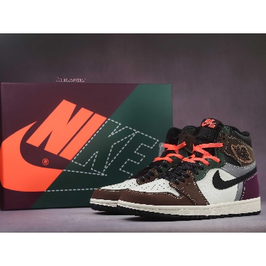 Air Jordan 1 High OG Crafted DH3097-001 Black/Archaeo Brown/Dark Chocolate Sneakers