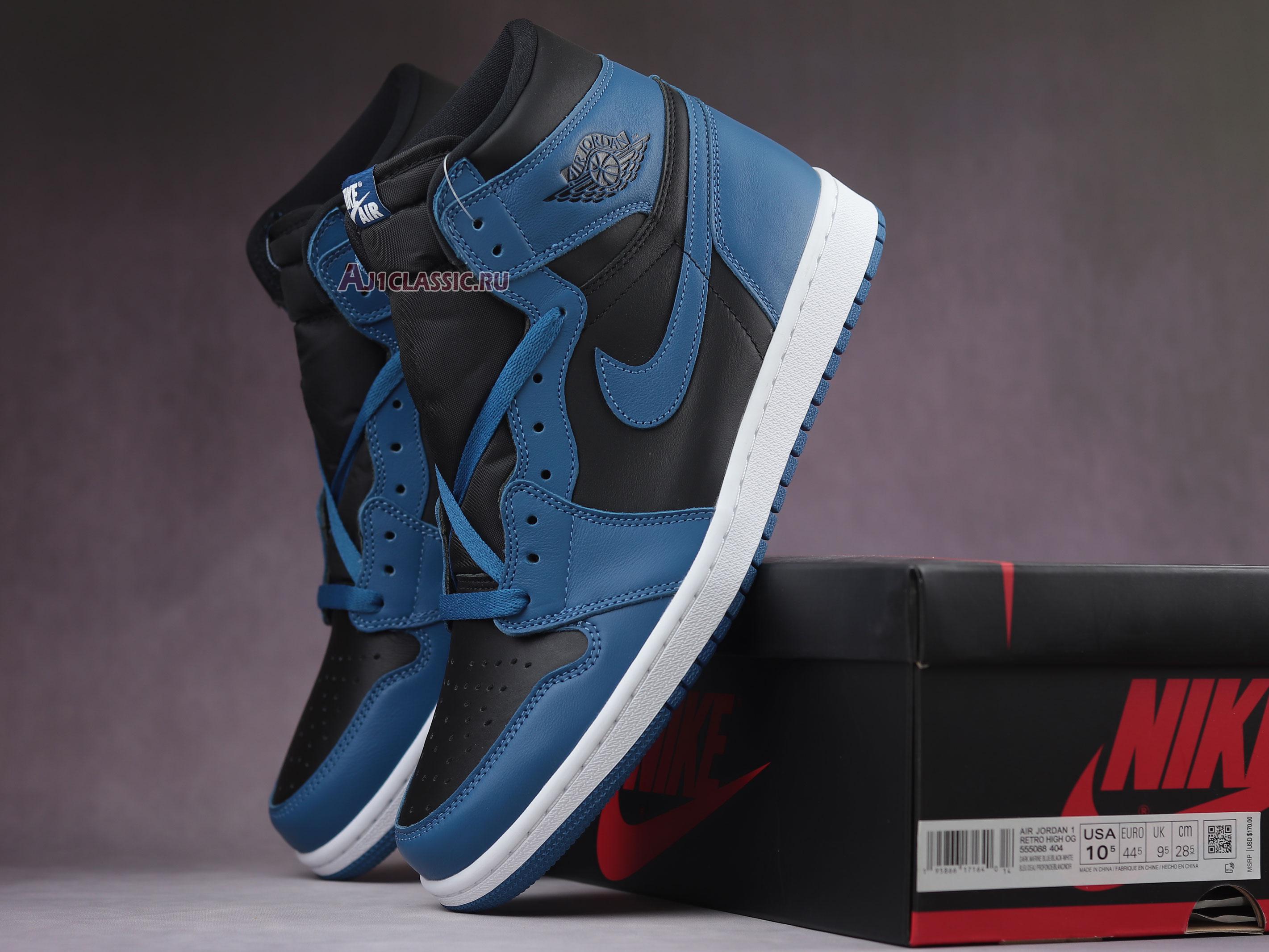 New Air Jordan 1 Retro High OG "Dark Marina Blue" 555088-404 Shoes