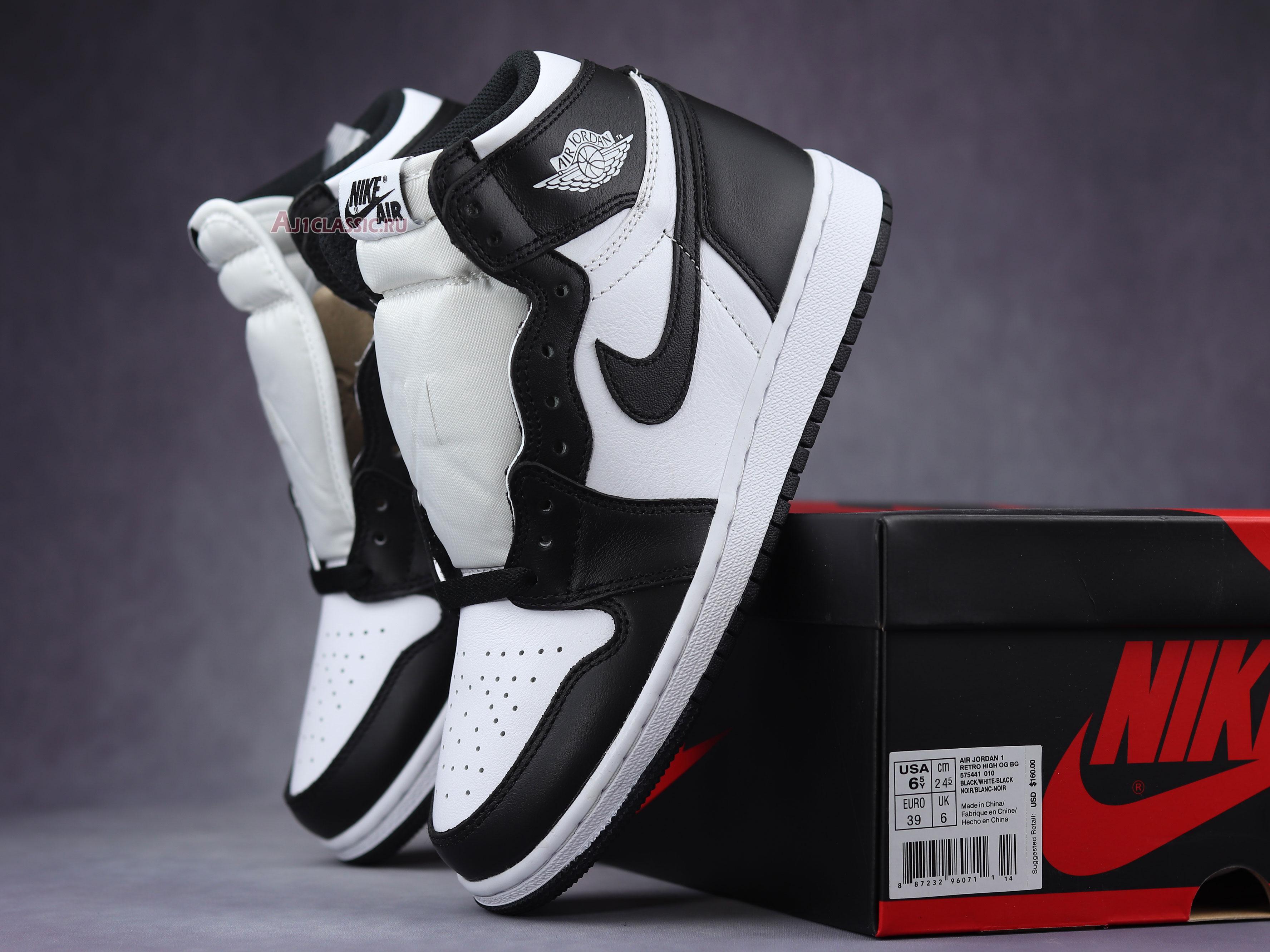 Air Jordan 1 Retro High OG BG "Black White" 2014 575441-010