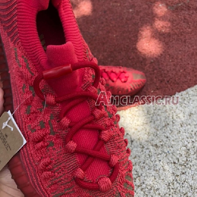 Adidas Yeezy 350 Boost V2 CMPCT Slate Red GW6945 Slate Red/Slate Red-Slate Red Mens Womens Shoes