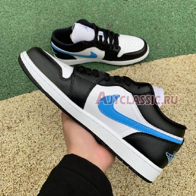 Air Jordan 1 Low University Blue DC0774-041 Black/University Blue-White Mens Womens Shoes