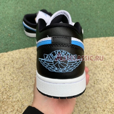 Air Jordan 1 Low University Blue DC0774-041 Black/University Blue-White Mens Womens Shoes