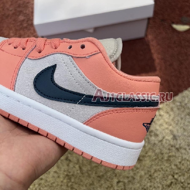 Air Jordan 1 Low Light Madder Root DC0774-800 Light Madder Root/Dark Teal Green Mens Womens Shoes