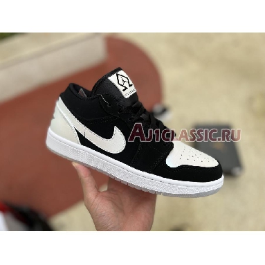 Air Jordan 1 Low Diamond DH6931-001 Black/White Mens Womens Shoes