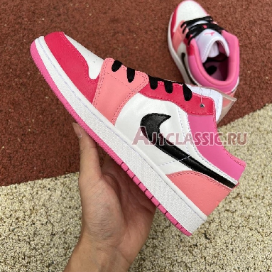 Air Jordan 1 Low GS White Pinksicle 553560-162 White/Black/Pinksicle Sneakers