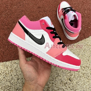 Air Jordan 1 Low GS White Pinksicle 553560-162 White/Black/Pinksicle Sneakers