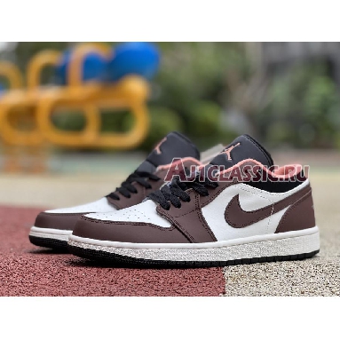 Air Jordan 1 Low Mocha DC6991-200 Light Chocolate/Black-Sail-Crimson Bliss Sneakers