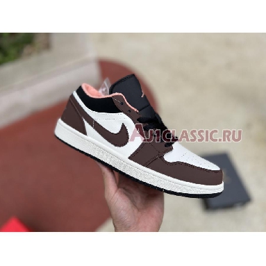 Air Jordan 1 Low Mocha DC6991-200 Light Chocolate/Black-Sail-Crimson Bliss Sneakers