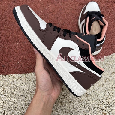 Air Jordan 1 Low Mocha DC6991-200 Light Chocolate/Black-Sail-Crimson Bliss Sneakers