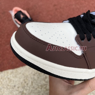 Air Jordan 1 Low Mocha DC6991-200 Light Chocolate/Black-Sail-Crimson Bliss Sneakers