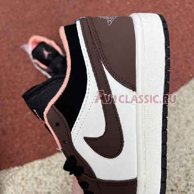 Air Jordan 1 Low Mocha DC6991-200 Light Chocolate/Black-Sail-Crimson Bliss Sneakers