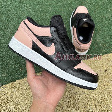 Air Jordan 1 Low Crimson Tint 553558-034 Black/Crimson Tint/Hyper Pink/White Mens Womens Shoes