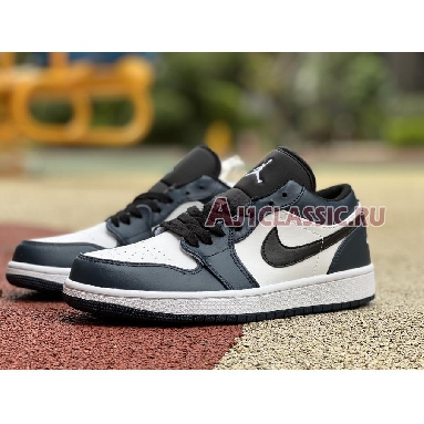 Air Jordan 1 Low Dark Teal 553558-411 White/Dark Teal-Black Sneakers