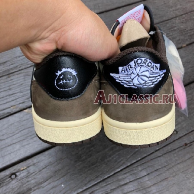 Travis Scott x Air Jordan 1 Low Dark Mocha CQ4277-105 Sail/Dark Mocha/Black/Black Sneakers