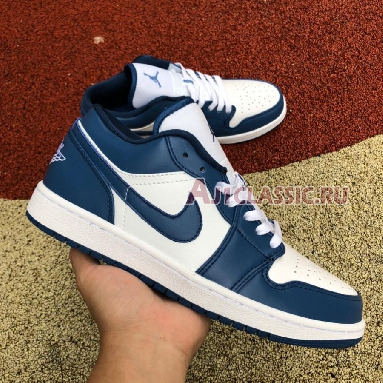 Air Jordan 1 Low Marina Blue DC0774-114 White/Dark Marina Blue Sneakers