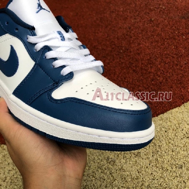 Air Jordan 1 Low Marina Blue DC0774-114 White/Dark Marina Blue Sneakers