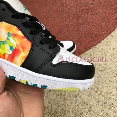 Air Jordan 1 Low SE GS Drip DJ6252-038 Black/Team Orange/Kumquat/White Sneakers