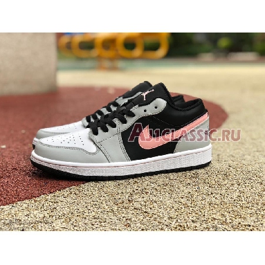 Air Jordan 1 Low Grey Fog Bleached Coral 553558-062 Black/Grey Fog/White/Bleached Coral Sneakers