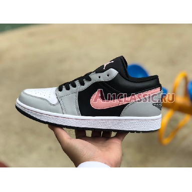 Air Jordan 1 Low Grey Fog Bleached Coral 553558-062 Black/Grey Fog/White/Bleached Coral Sneakers