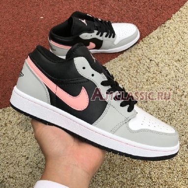 Air Jordan 1 Low Grey Fog Bleached Coral 553558-062 Black/Grey Fog/White/Bleached Coral Sneakers