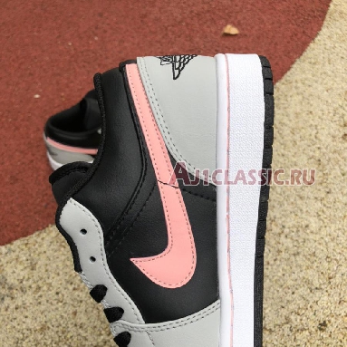 Air Jordan 1 Low Grey Fog Bleached Coral 553558-062 Black/Grey Fog/White/Bleached Coral Sneakers