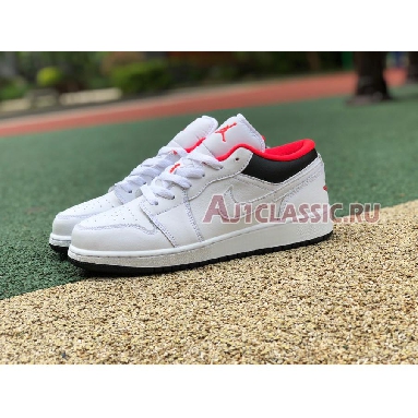 Air Jordan 1 Low GS Chicago Home 553560-160 White/Infrared 23/Black Sneakers