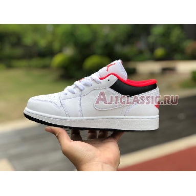 Air Jordan 1 Low GS Chicago Home 553560-160 White/Infrared 23/Black Sneakers