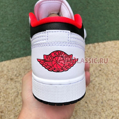 Air Jordan 1 Low GS Chicago Home 553560-160 White/Infrared 23/Black Sneakers