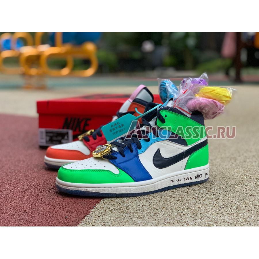 New Melody Ehsani x Air Jordan 1 Mid "Fearless" CQ7629-100 Shoes