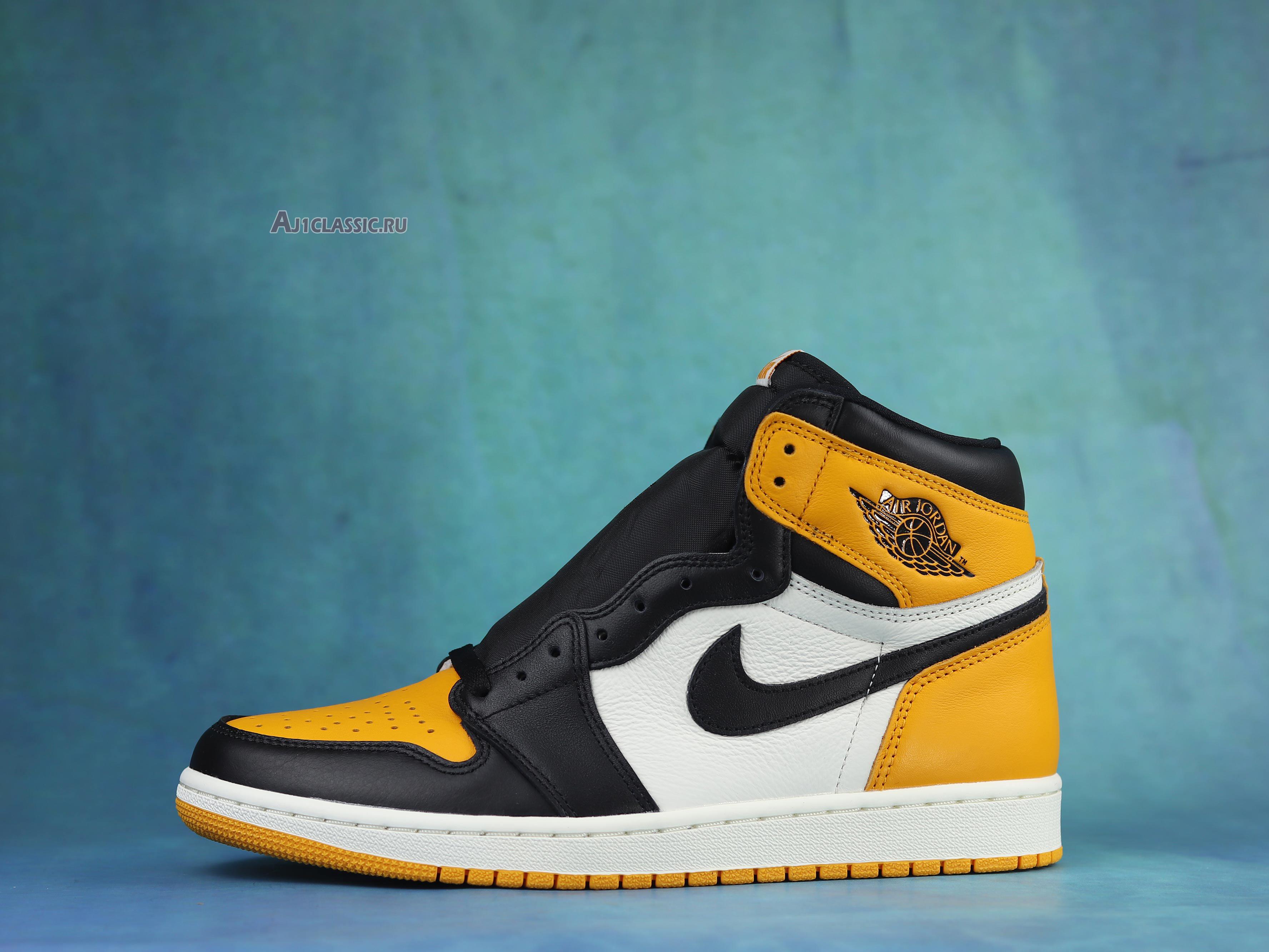 New Air Jordan 1 Retro High OG "Yellow Toe" 555088-711 Shoes