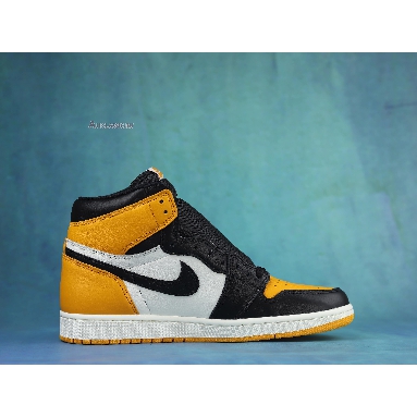 Air Jordan 1 Retro High OG Yellow Toe 555088-711 Taxi/Black/Sail Mens Womens Shoes