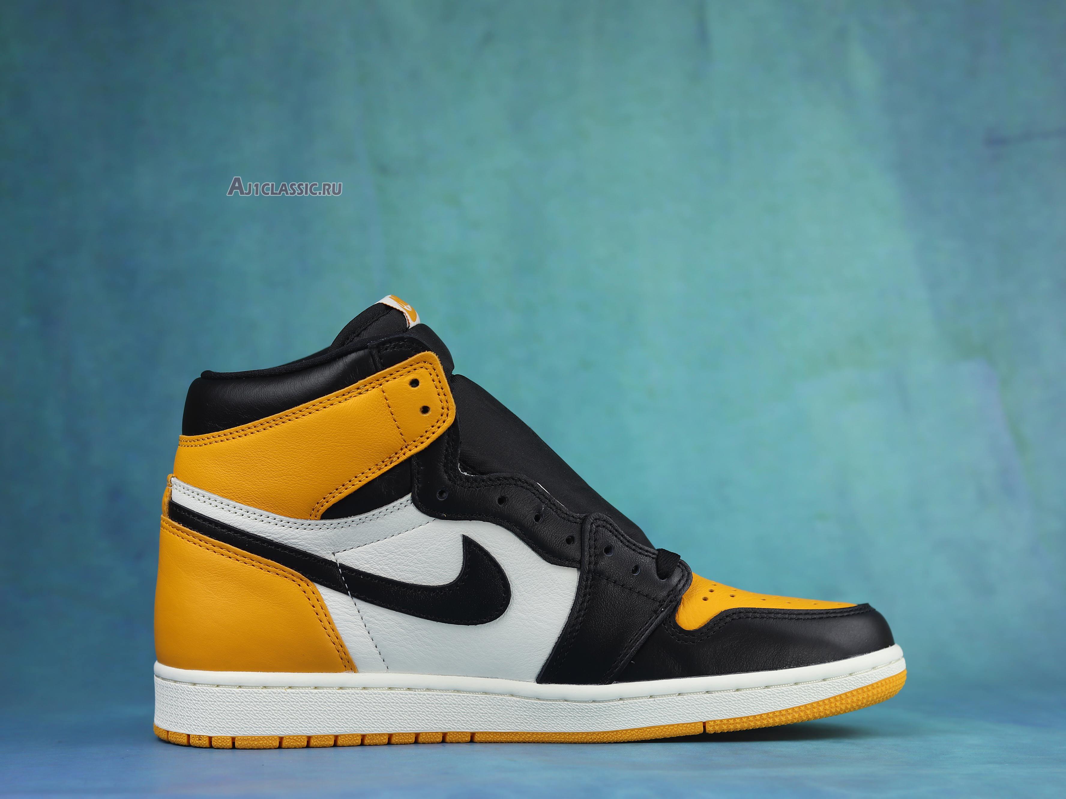 New Air Jordan 1 Retro High OG "Yellow Toe" 555088-711 Shoes